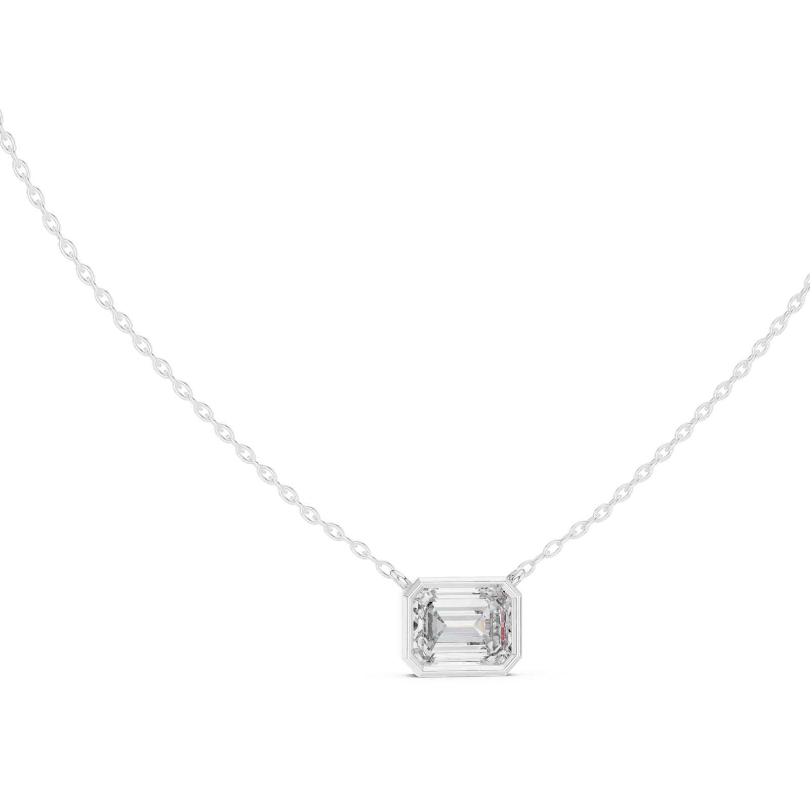 Gold Pendant GPD-0078, White Gold, view 1