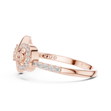 Gold Ring LR-01 (61), Rose Gold, view 3