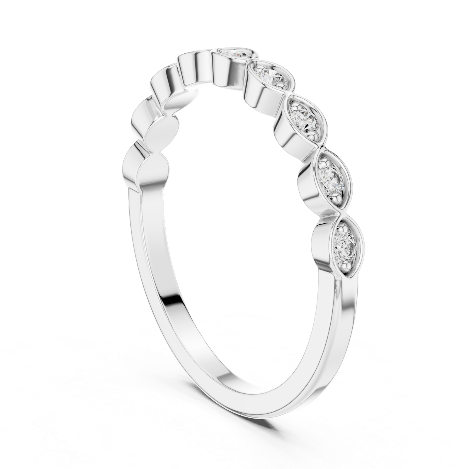 Gold Ring L28-24, White Gold