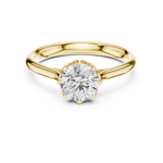 Gold Ring DDLR-648, Yellow Gold, view 4