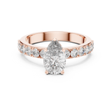 Gold Ring LR-0173, Rose Gold, view 4