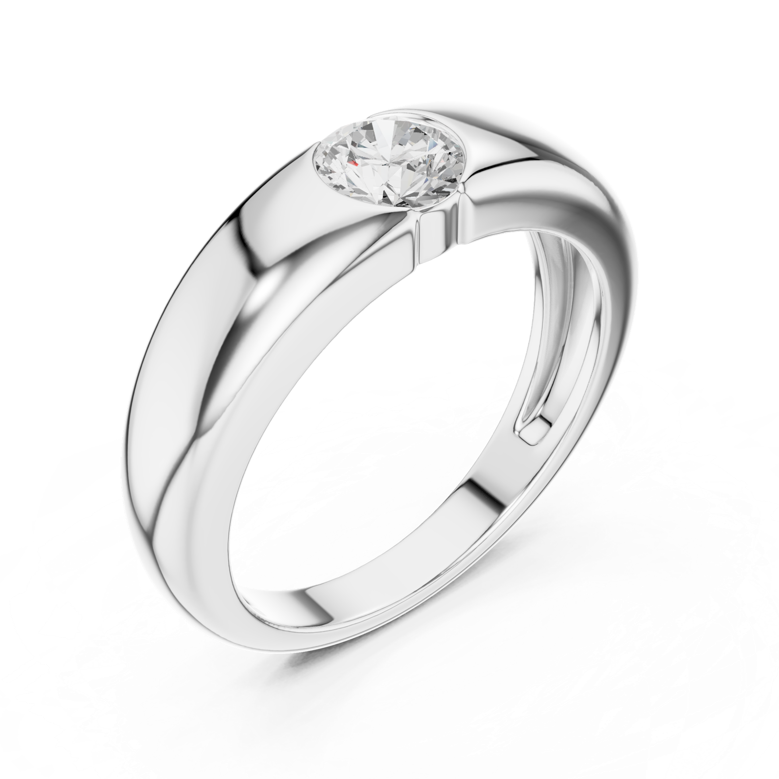 Gold Ring SBMR(15), White Gold, view 2
