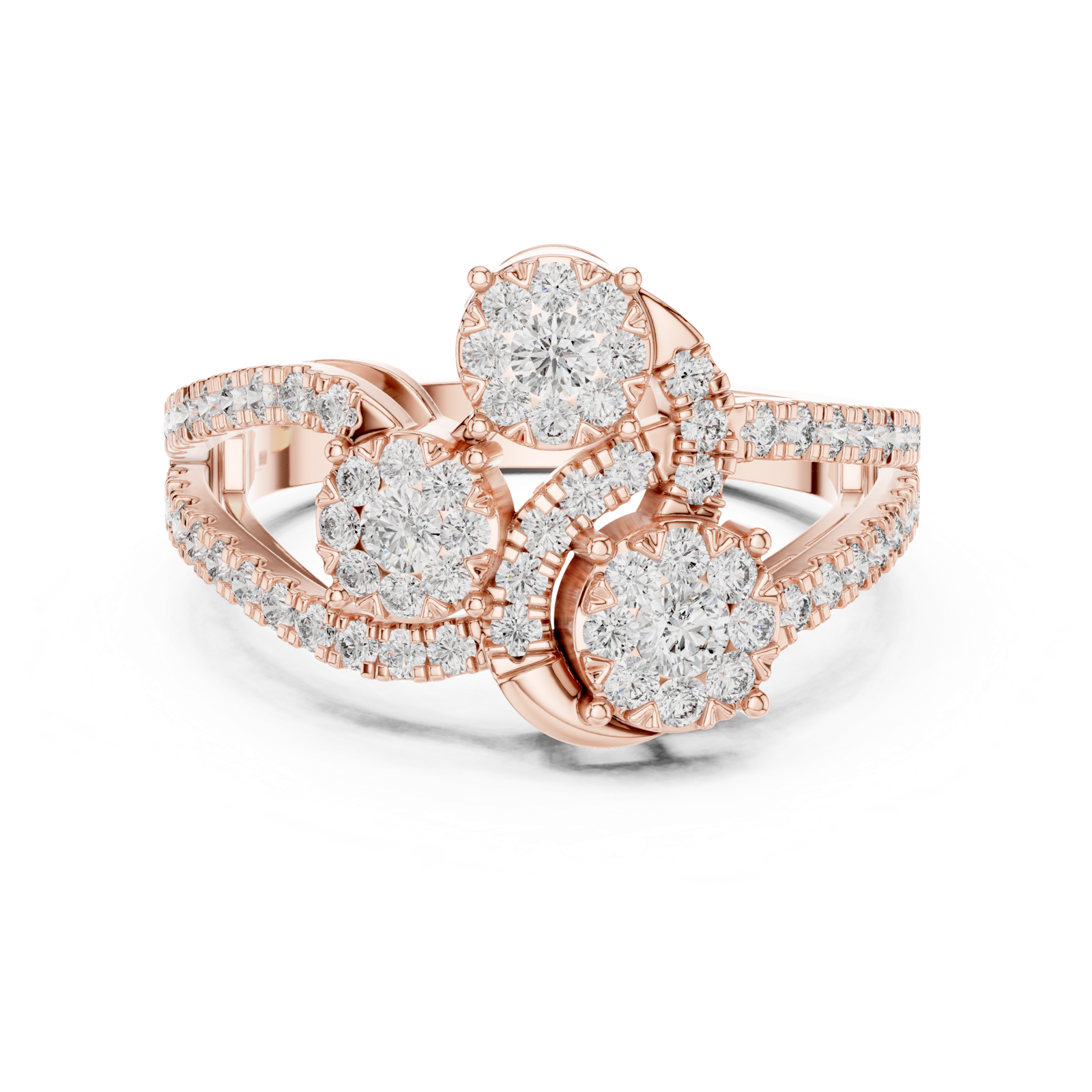 Gold Ring 19-120006L, Rose Gold, view 4
