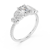 Gold Ring DDLR-1069, White Gold, view 2