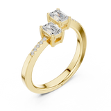 Gold Ring DDLR-481, Yellow Gold, view 2