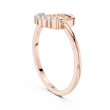 Gold Ring DR-6221, Rose Gold, view 1