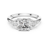 Gold Ring DDLR-034, White Gold, view 4