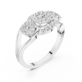 Gold Ring 19-120015L, White Gold, view 2