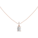 Gold Jewelry DDPO-009, Oval center stone, Rose Gold, view 4