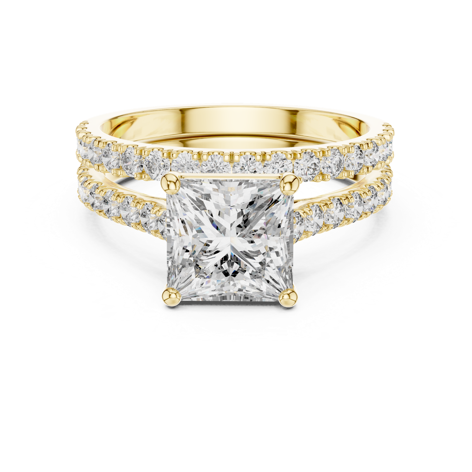 Gold Ring DDLR-010, Yellow Gold, view 4