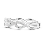 Gold Ring LR-0316, White Gold, view 3