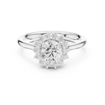 Gold Ring DDLR-673, White Gold, view 4