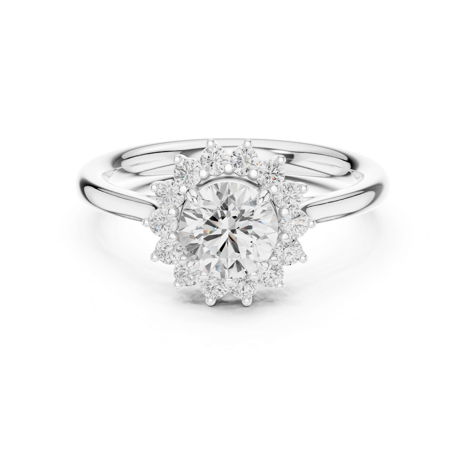 Gold Ring DDLR-673, White Gold, view 4
