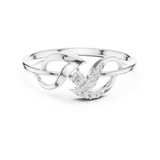 Gold Ring 1 (144), White Gold, view 4
