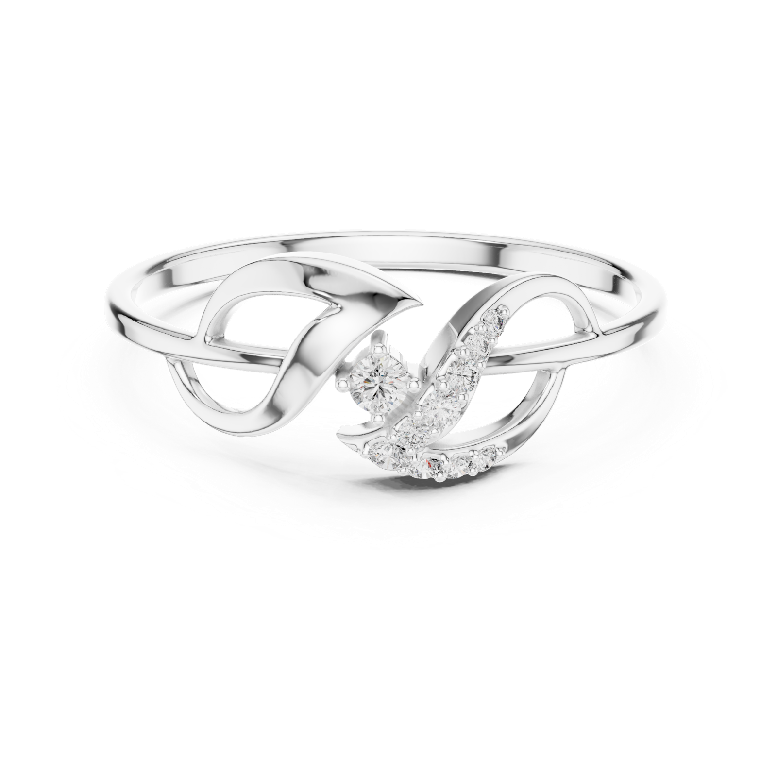 Gold Ring 1 (144), White Gold, view 4