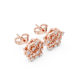 Gold Earrings AGDER-299-RPT, Rose Gold, view 2