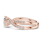 Gold Ring L03-638, Rose Gold, view 3