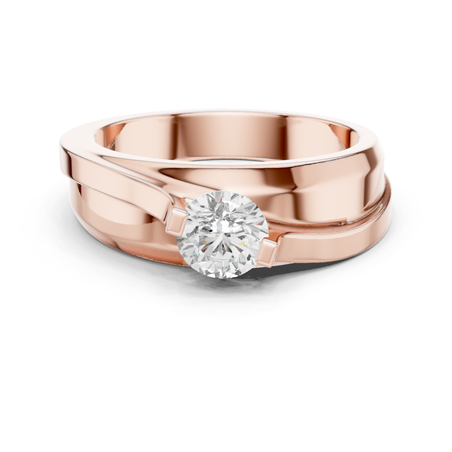 Gold Men's Ring GGR-0030, Rose Gold