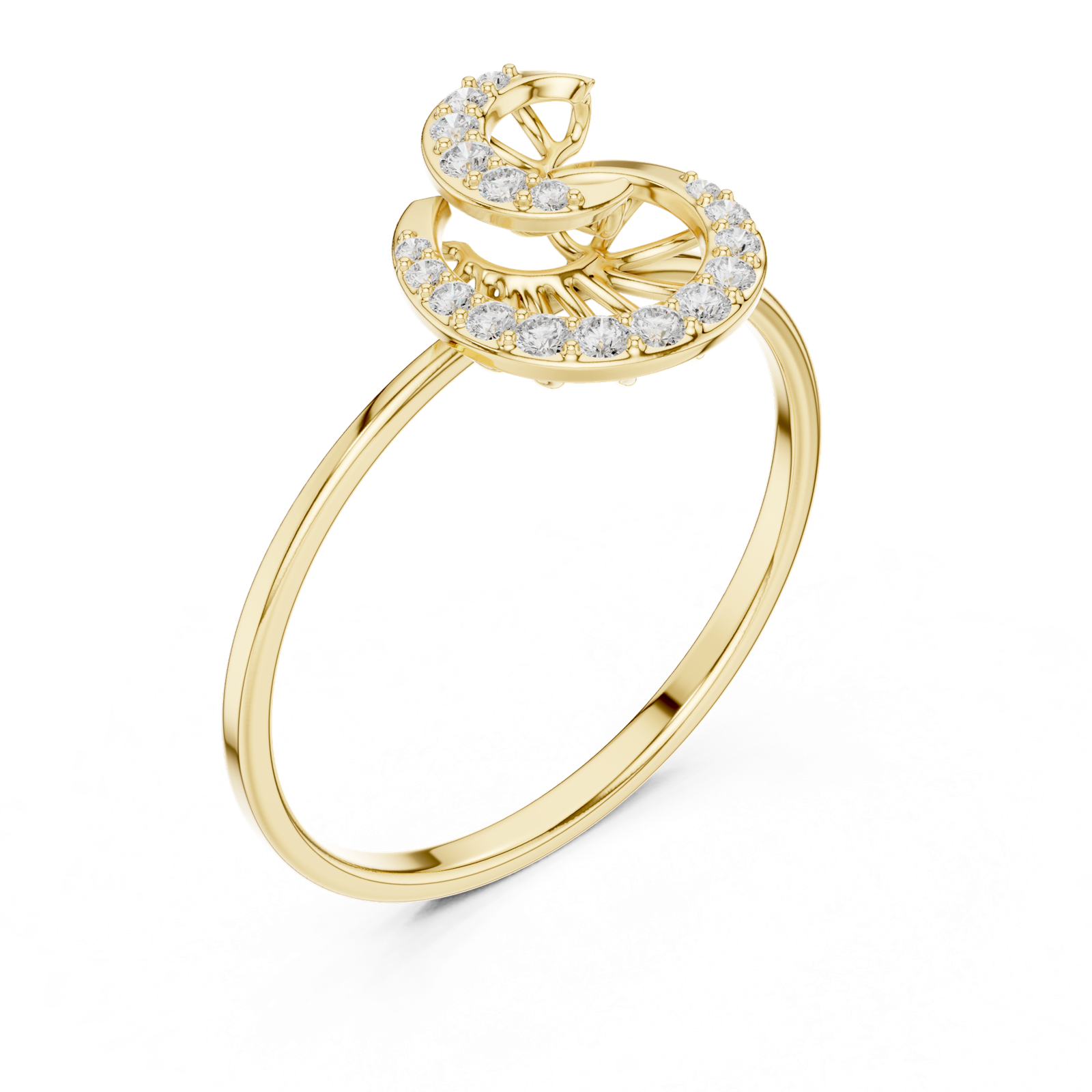 Gold Ring 1 (115), Yellow Gold, view 2