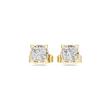 Gold Earrings GER-0354, Yellow Gold, view 4