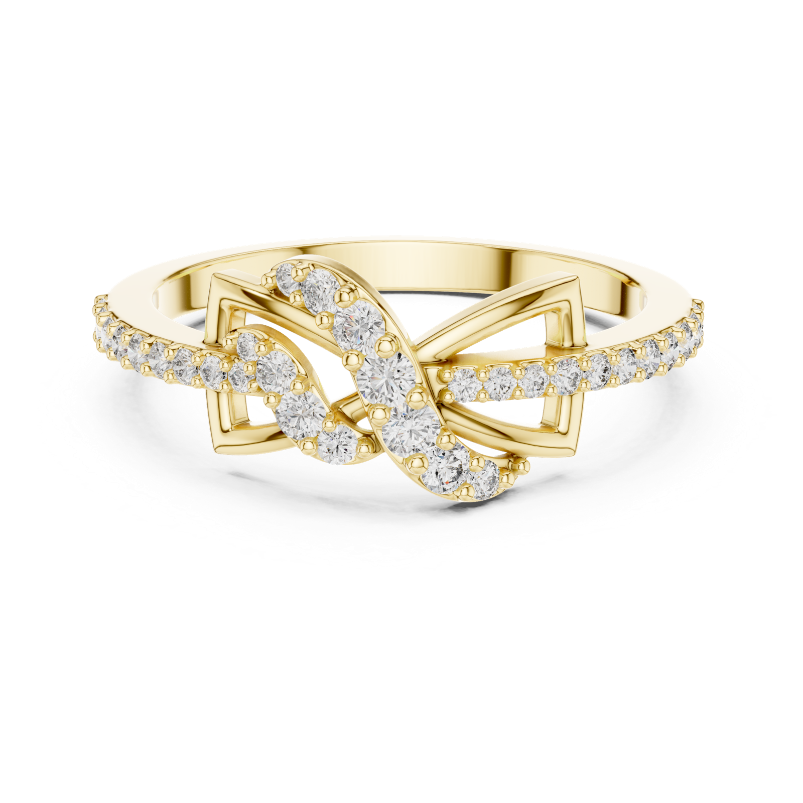 Gold Ring LR-01 (82), Yellow Gold, view 4