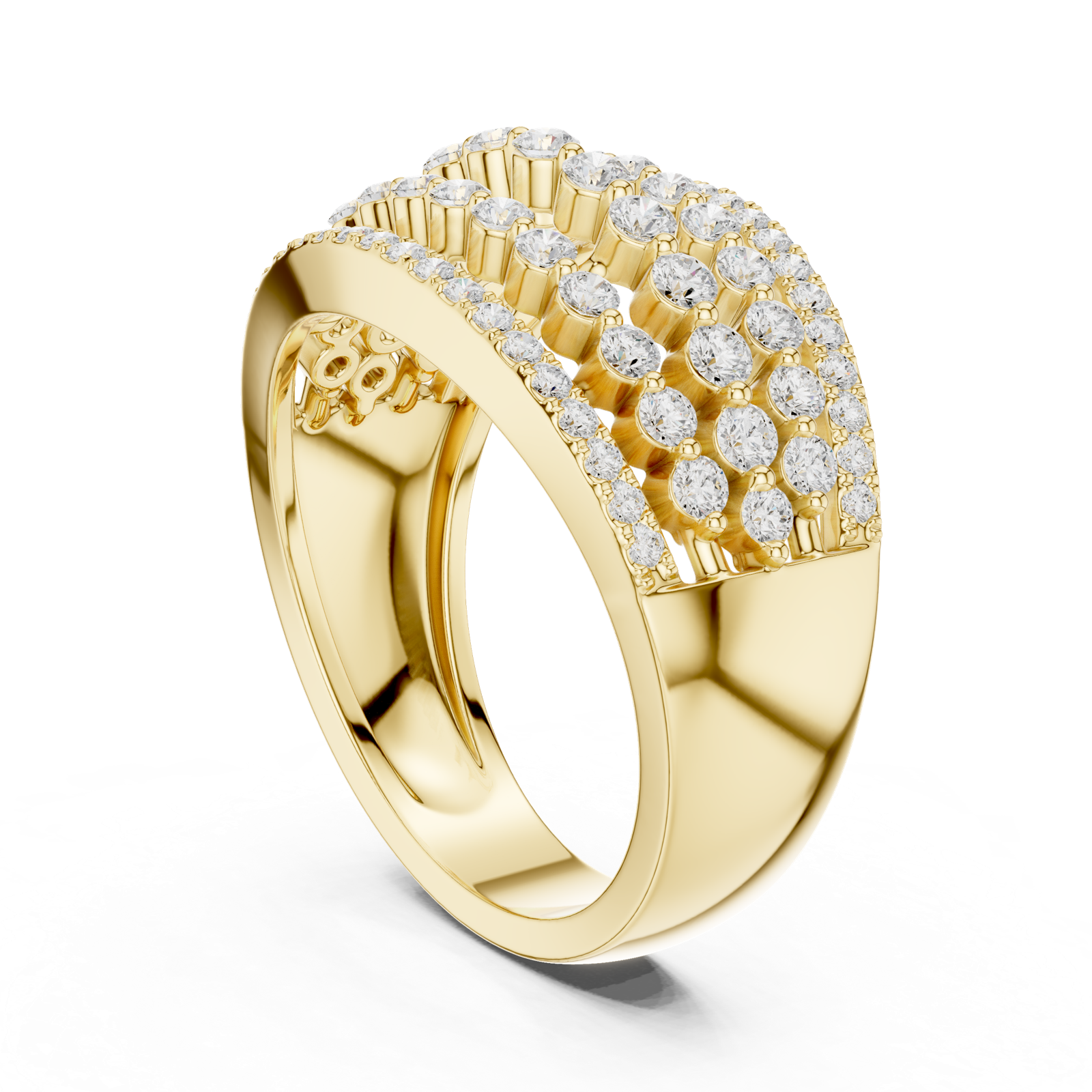 Gold Ring DDLR-759, Yellow Gold, view 1