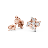 Gold Earrings 9-10004E, Rose Gold, view 1