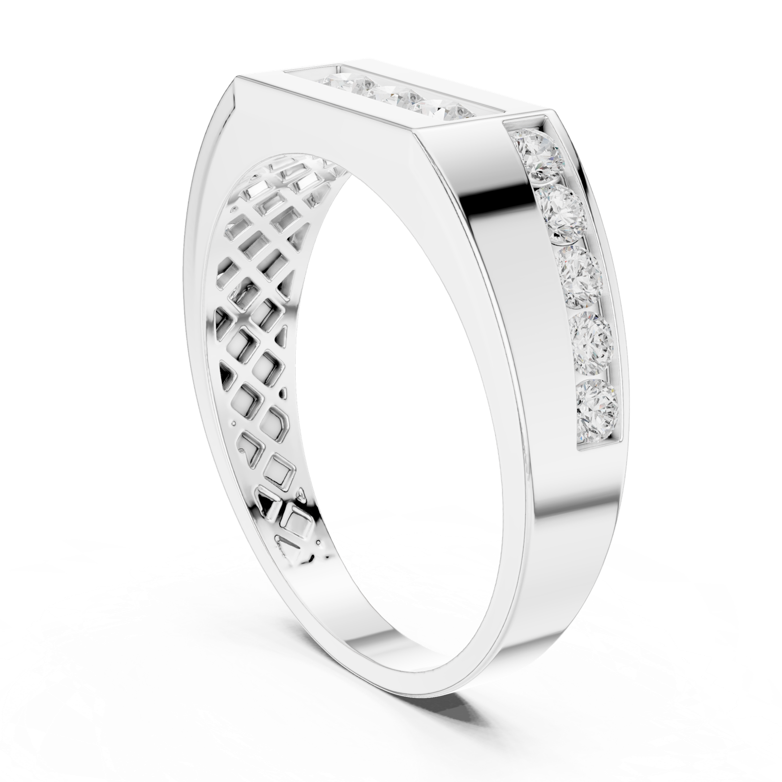 Gold Ring DDLR-389, White Gold