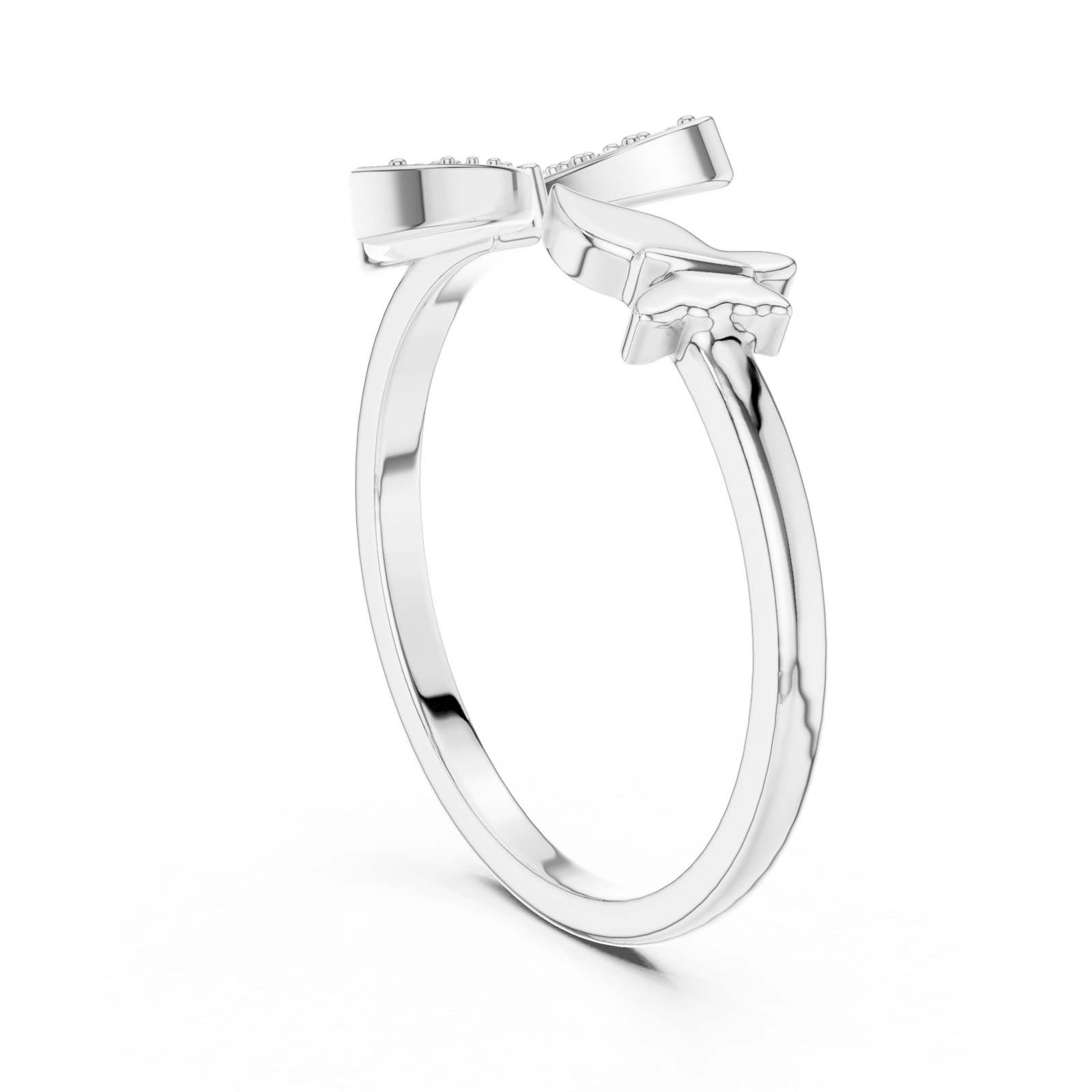 Gold Ring 12-10024@L, White Gold, view 1