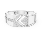 Gold Ring LR-01 (26), White Gold, view 4