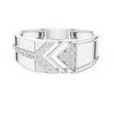 Gold Ring LR-01 (26), White Gold, view 4