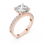 Gold Ring DDLR-750, Rose Gold, view 2