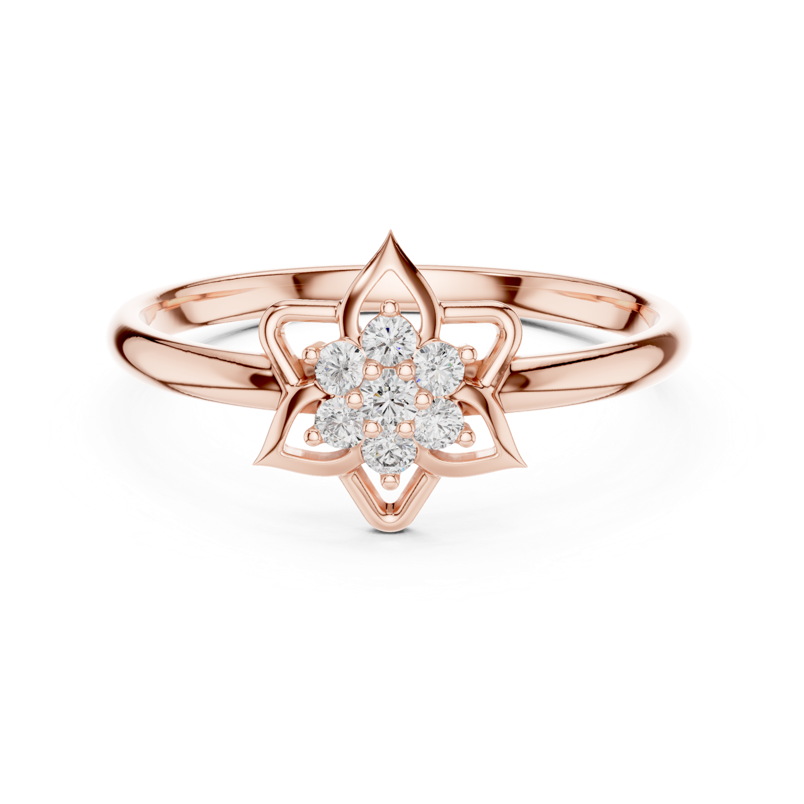 Gold Ring 1 (280), Rose Gold, view 4