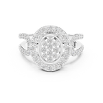 Gold Ring DDLR-462, White Gold