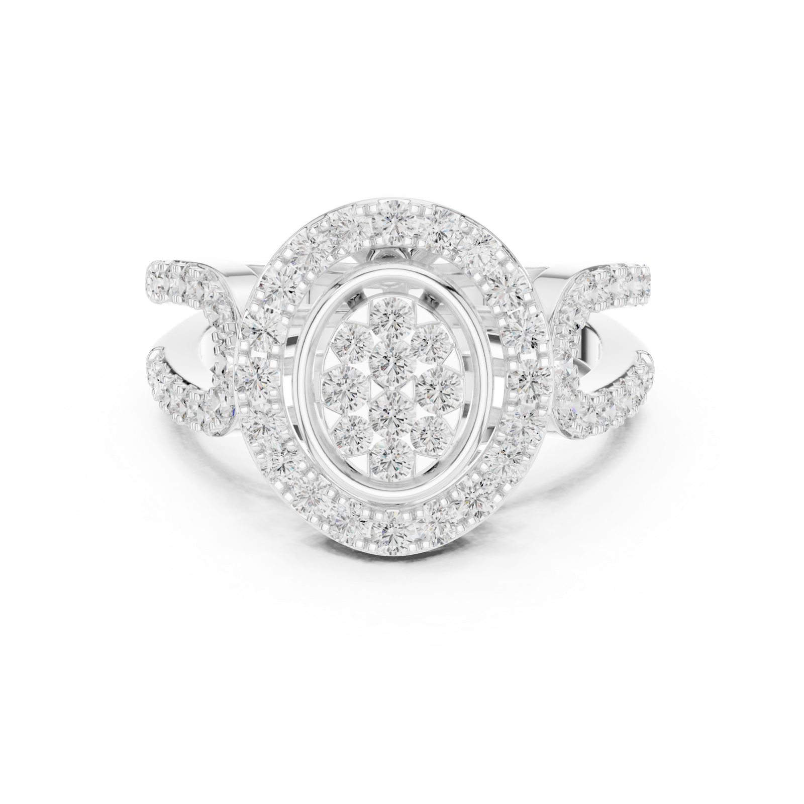 Gold Ring DDLR-462, White Gold