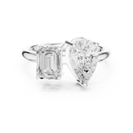 Gold Ring DDLR-1057, White Gold, view 4