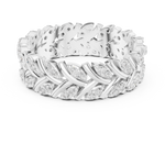 Gold Ring R35, White Gold, view 4