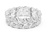 Gold Ring R35, White Gold, view 4