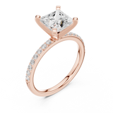 Gold Ring DDLR-890, Rose Gold, view 2