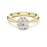 Gold Ring DDLR-562, Yellow Gold, view 4
