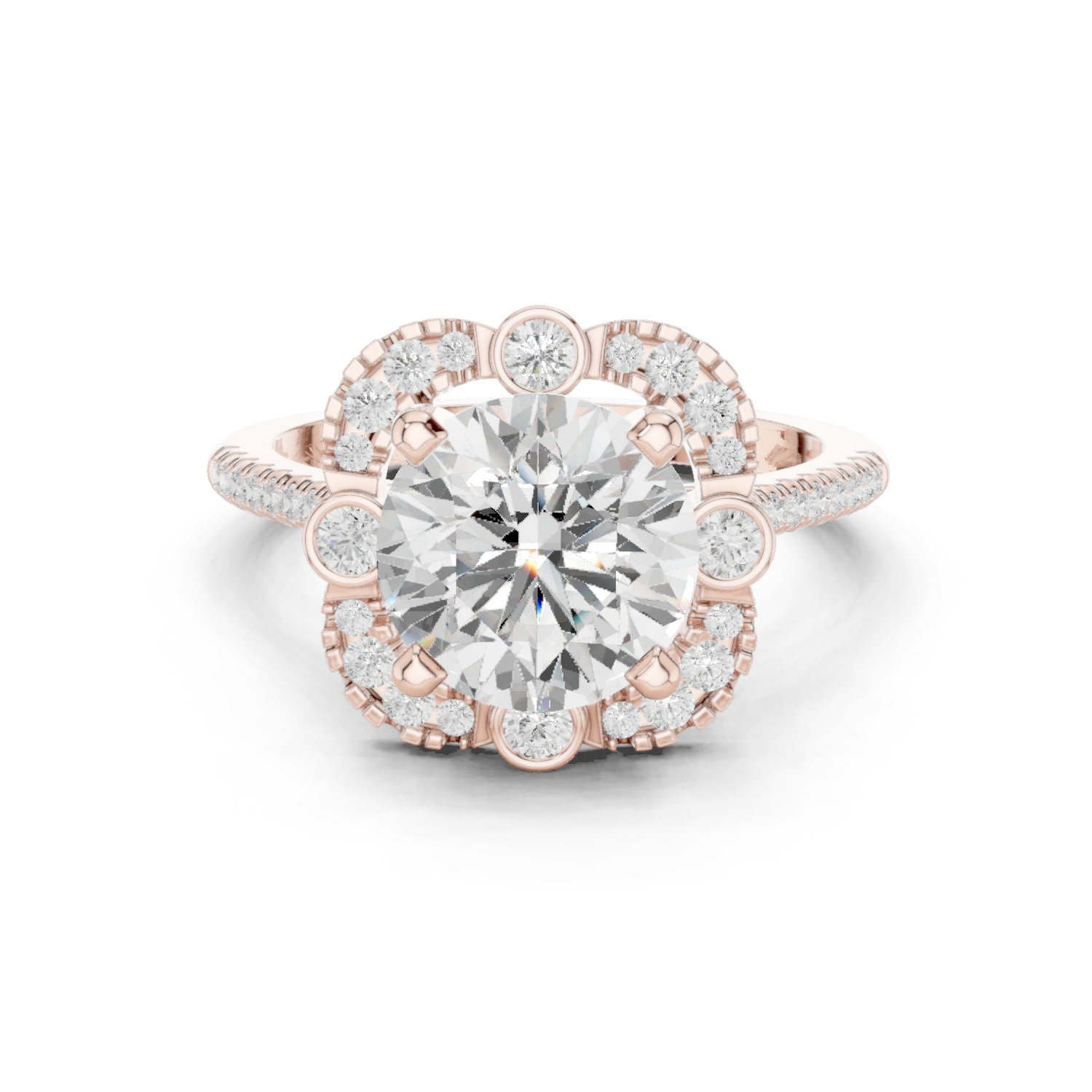 Gold Ring DDLR-331, Rose Gold