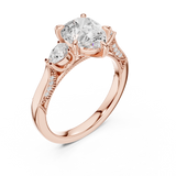 Gold Ring DDLR-1043, Rose Gold, view 2