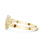 Gold Ring DR-6301, Yellow Gold, view 3