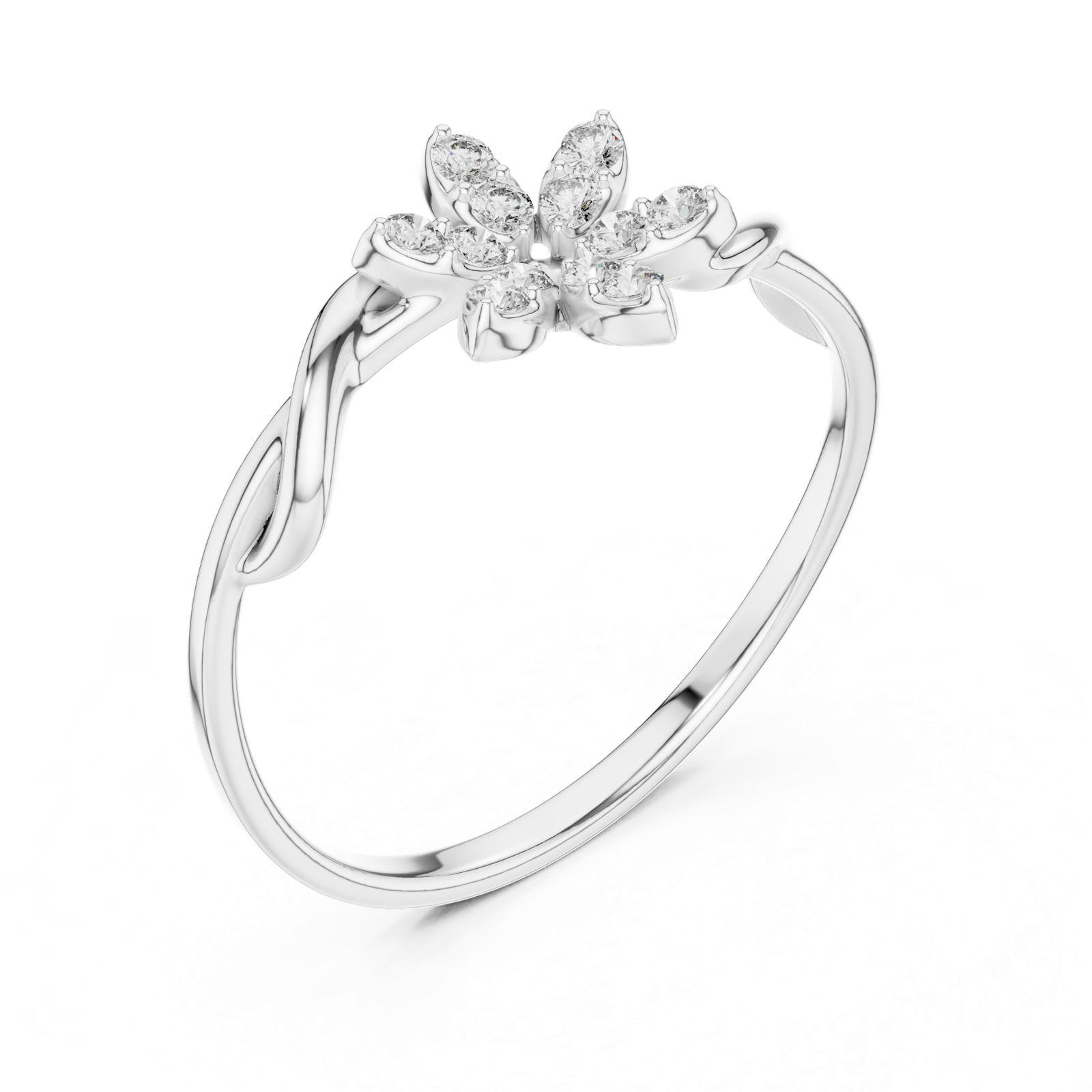 Gold Ring 1 (139), White Gold, view 2