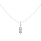 Gold Jewelry DDPO-009, Marquise center stone, White Gold, view 4