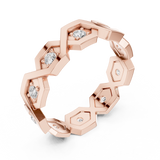 Gold Ring L22-R6, Rose Gold, view 2
