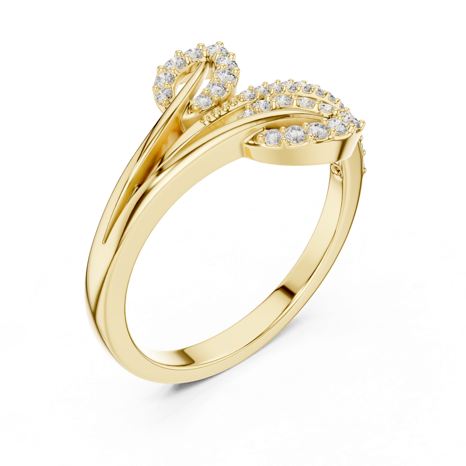 Gold Ring LR-01 (84), Yellow Gold, view 2