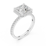Gold Ring DDLR-057, White Gold, view 2