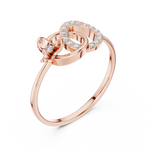 Gold Ring 1 (224), Rose Gold, view 2