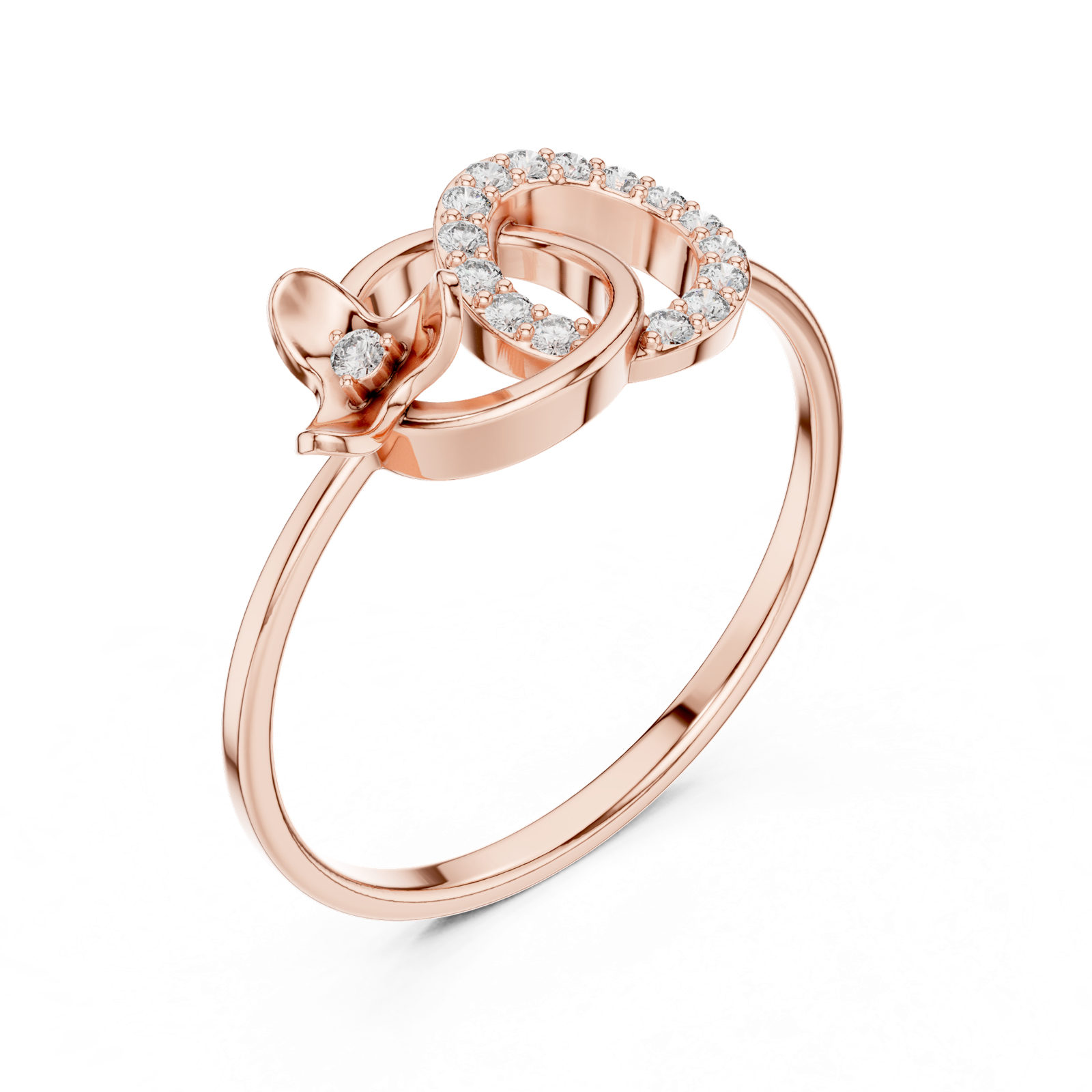 Gold Ring 1 (224), Rose Gold, view 2